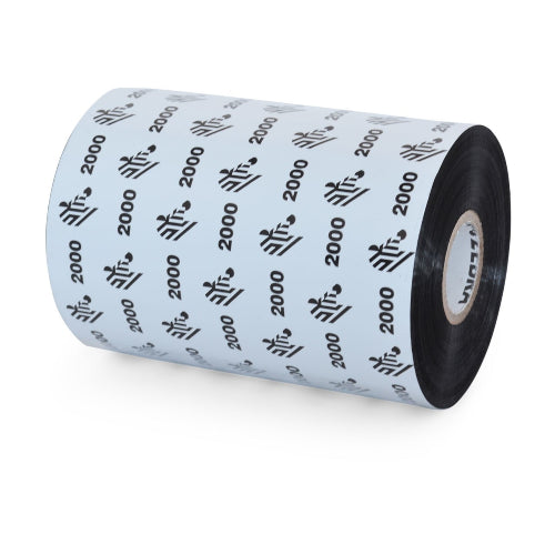 Ribbon ZEBRA Cera 02000BK11045 110mm x 450m 24 Rollos por Caja