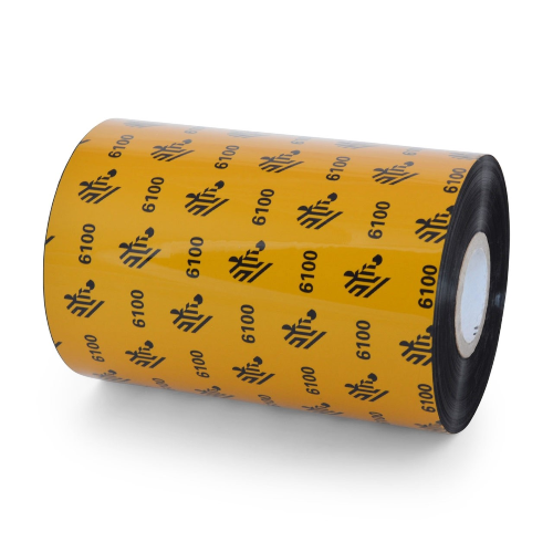 Ribbon ZEBRA Cera 06100BK11045 110mm x 450m 6 Rollos por Caja